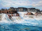 16x20 oil on canvas  surf
